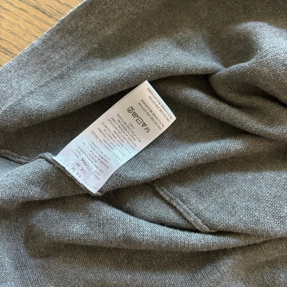 Free People Womens Grey Peplum Knit Tunic‎ Sweater Dress Size M NEW
